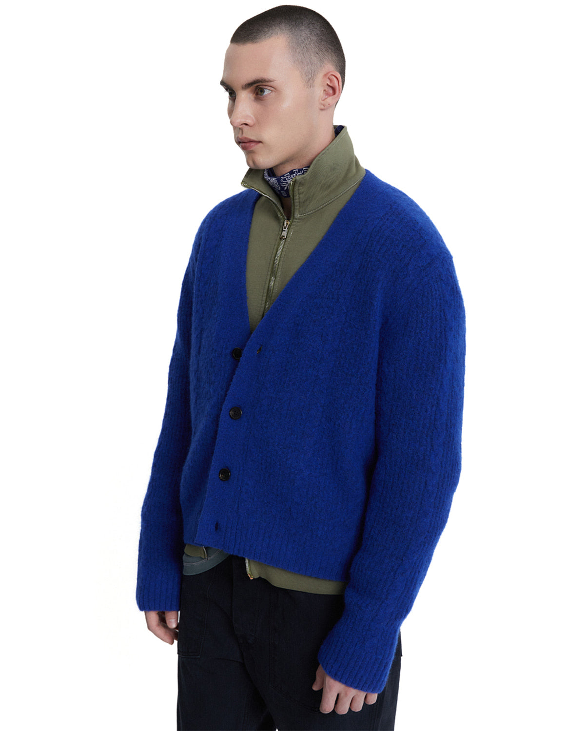Eastlogue - Cozy Cable Cardigan (Royal Blue) product image 3 | TRAB K-Fashion Australia