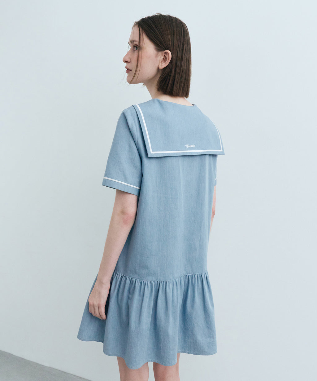 Marithe & Francois Girbaud - Sailor Onepiece (Light Blue) product image 5 | TRAB K-Fashion Australia