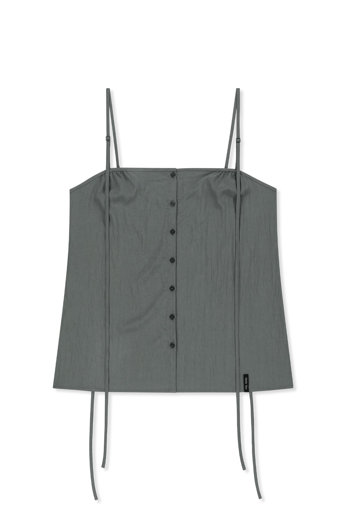 Matin Kim - Button Sleeveless Blouse (Grey) product image 1 | TRAB K-Fashion Australia