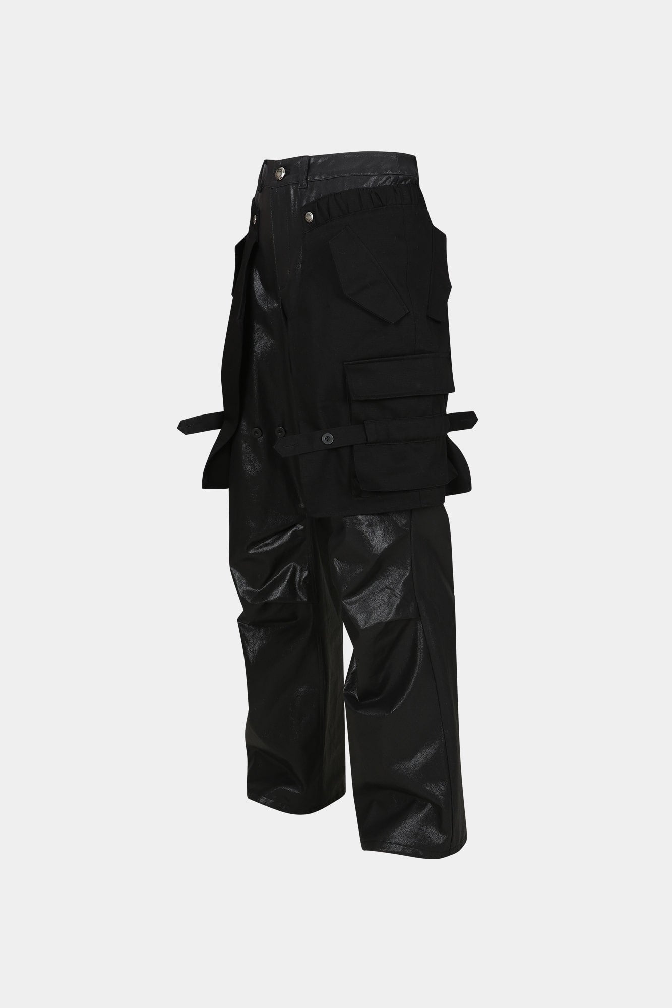 Andersson Bell - Raptor Layered Cargo Pants (Black) product image 12 | TRAB K-Fashion Australia