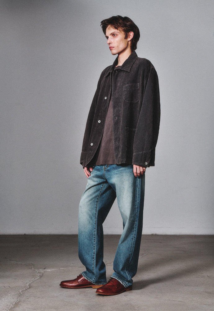 Art if acts - Garment Dyed Western Coverall Jacket (Faded Charcoal) product image 2 | TRAB K-Fashion Australia