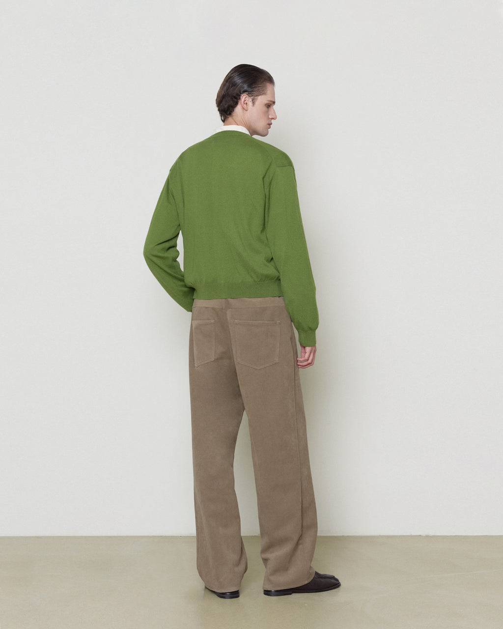 Brownyard - [Pre-Order – Ships October 14] Super Light Cashmere Round Cardigan (Green) product image 2 | TRAB K-Fashion Australia