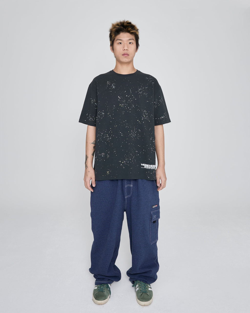 yeseyesee - Y.E.S Multi Painted Tee (Charcoal) product image 7 | TRAB K-Fashion Australia
