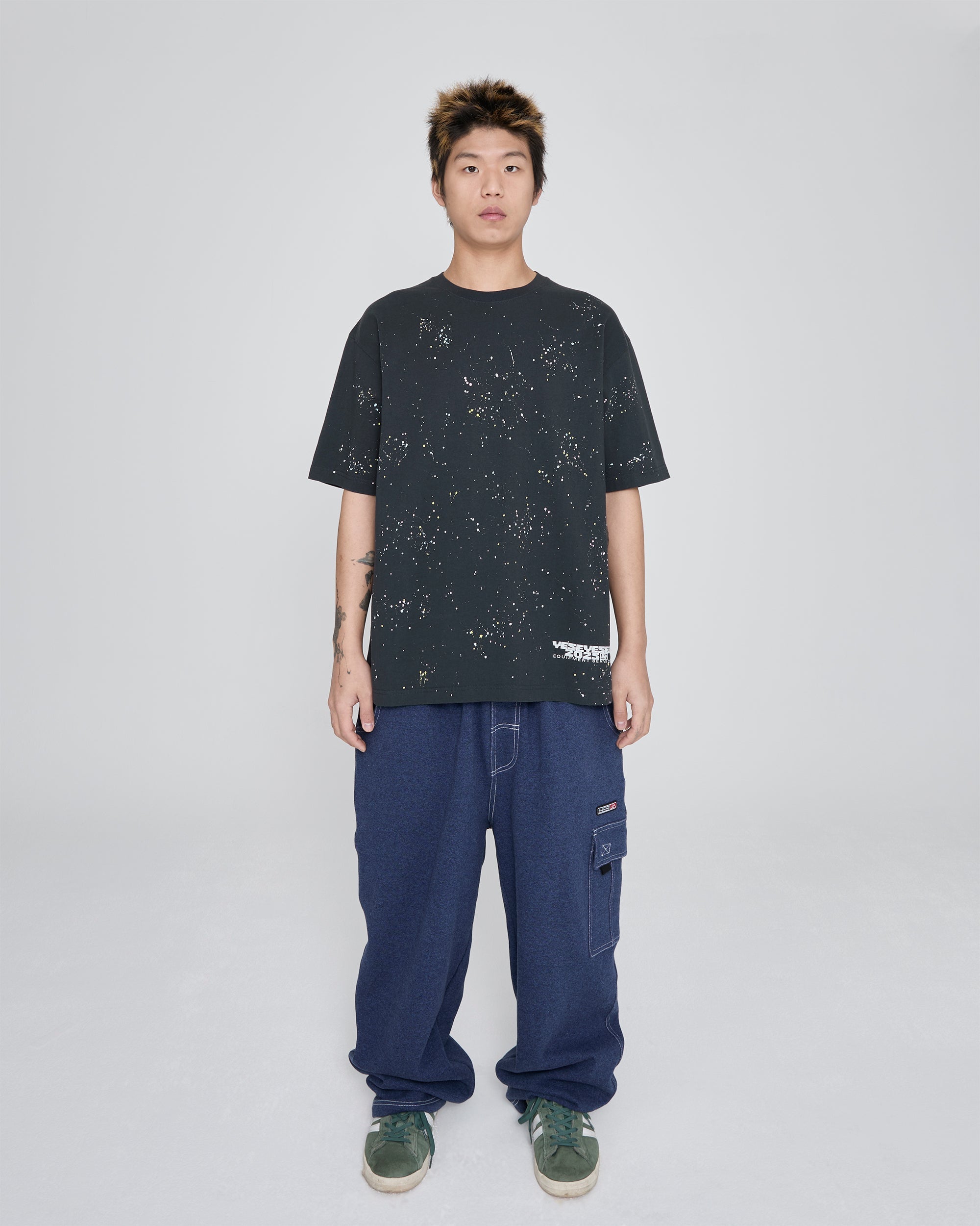 yeseyesee - Y.E.S Multi Painted Tee (Charcoal) product image 7 | TRAB K-Fashion Australia