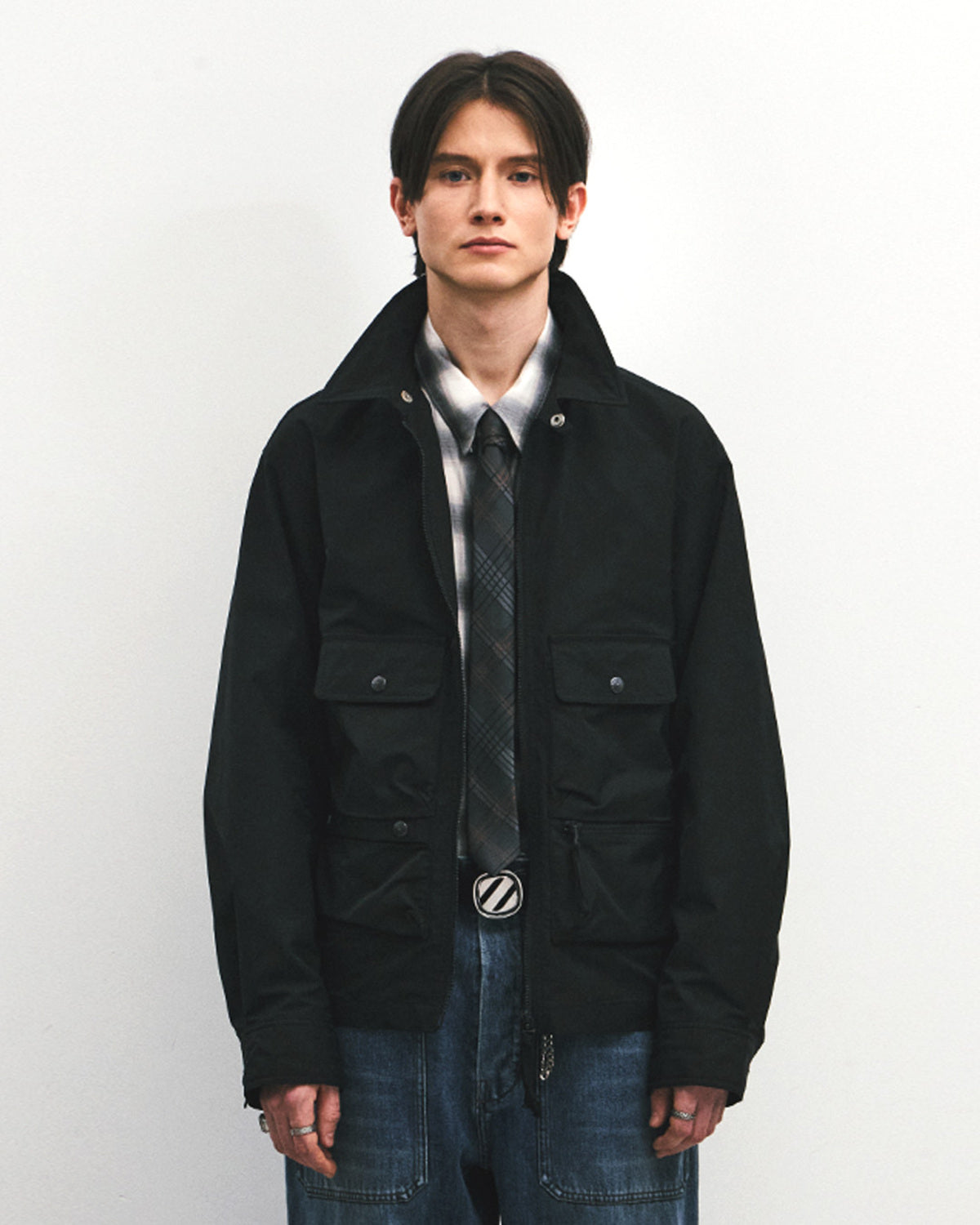 Eastlogue - Wading Shirts Jacket (Black) product image 2 | TRAB K-Fashion Australia