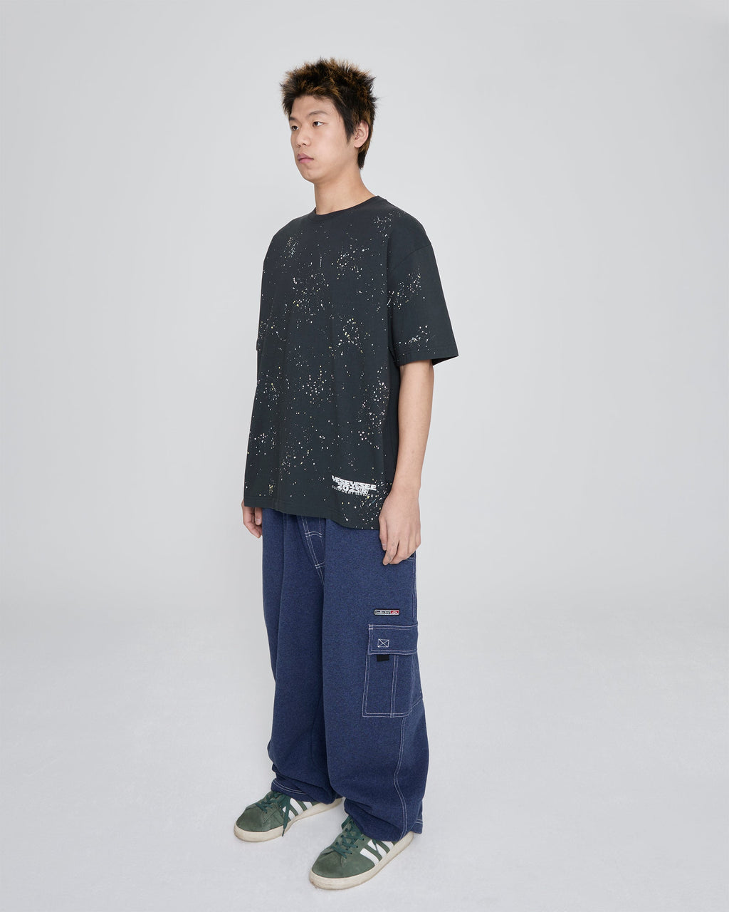 yeseyesee - Y.E.S Multi Painted Tee (Charcoal) product image 8 | TRAB K-Fashion Australia