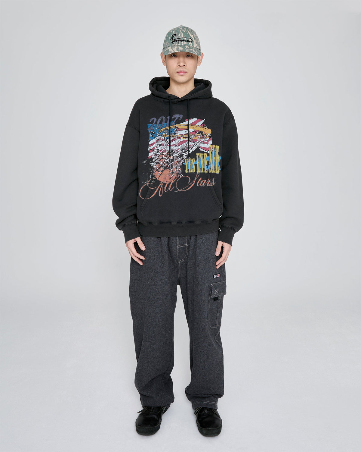 yeseyesee - Y.E.S Goal In Hoodie (Charcoal) product image 6 | TRAB K-Fashion Australia