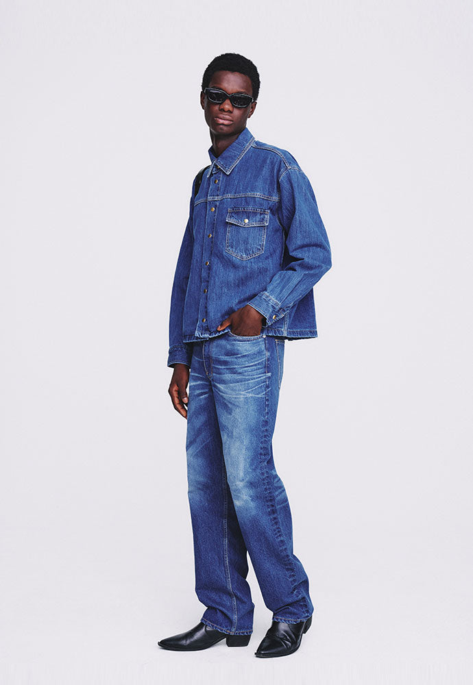 Tonywack - Straight Cut Denim Jeans (Mid Blue) product image 3 | TRAB K-Fashion Australia