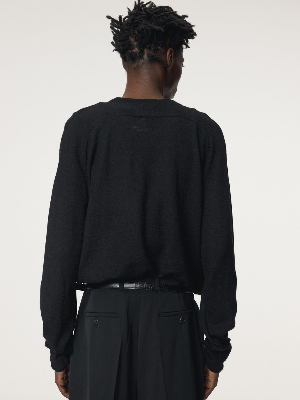 Recto - Rc Sheer Knit Top (Black) product image 6 | TRAB K-Fashion Australia