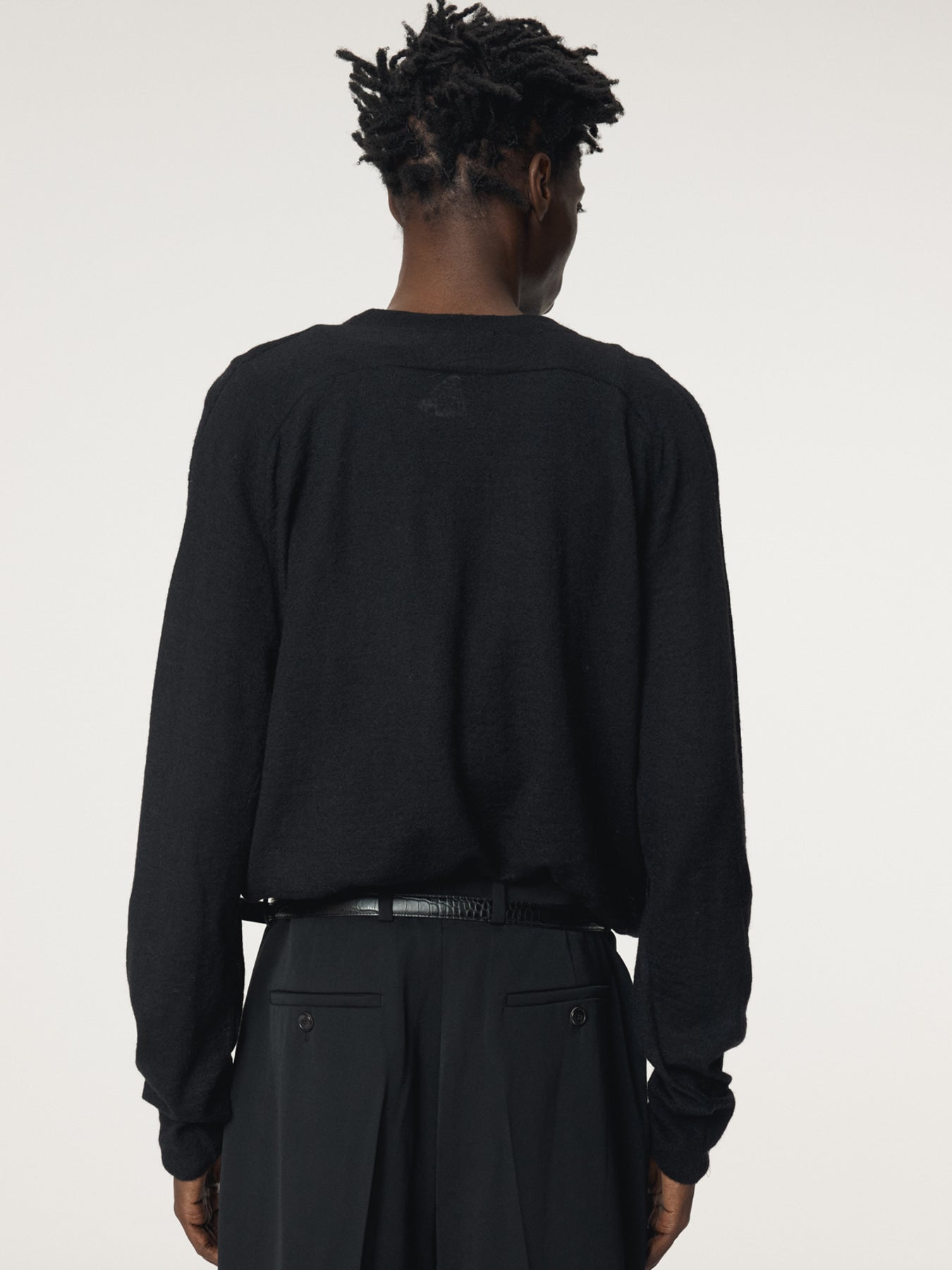 Recto - Rc Sheer Knit Top (Black) product image 6 | TRAB K-Fashion Australia