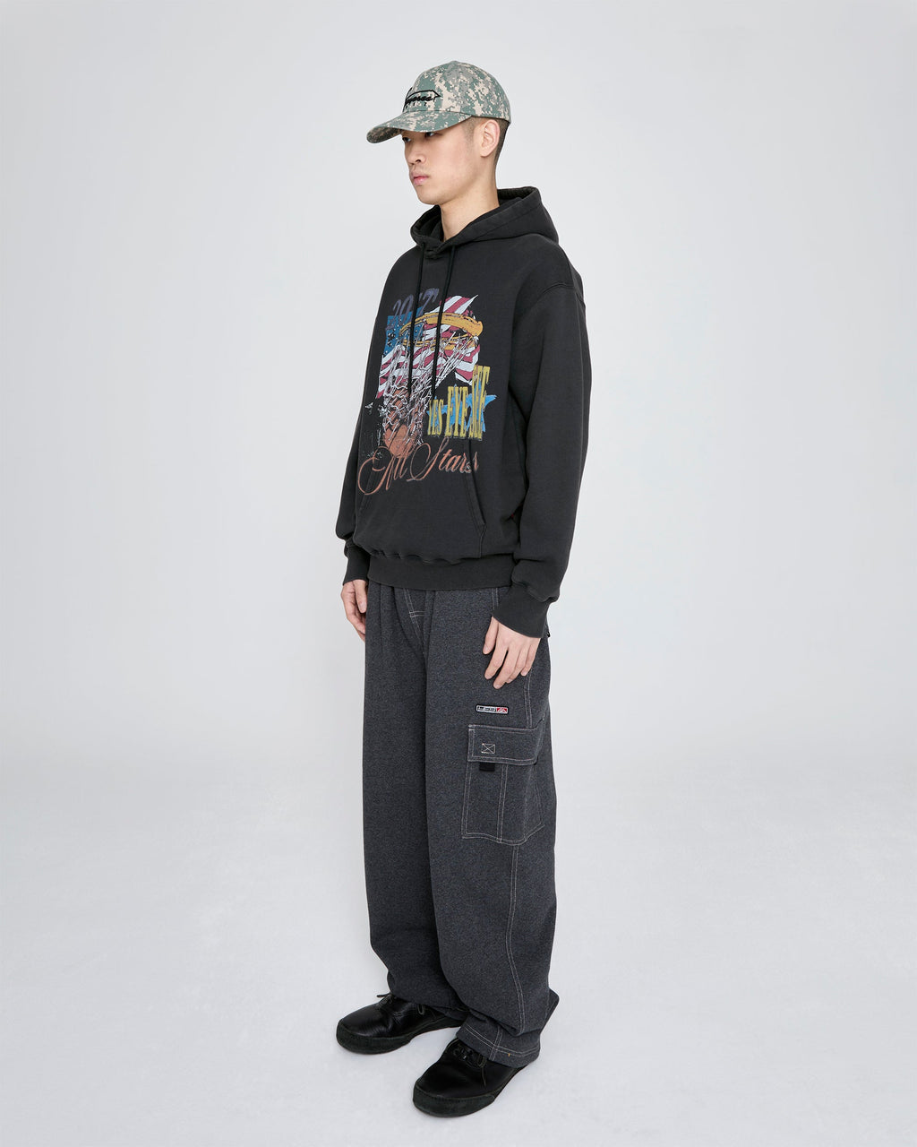 yeseyesee - Y.E.S Goal In Hoodie (Charcoal) product image 7 | TRAB K-Fashion Australia