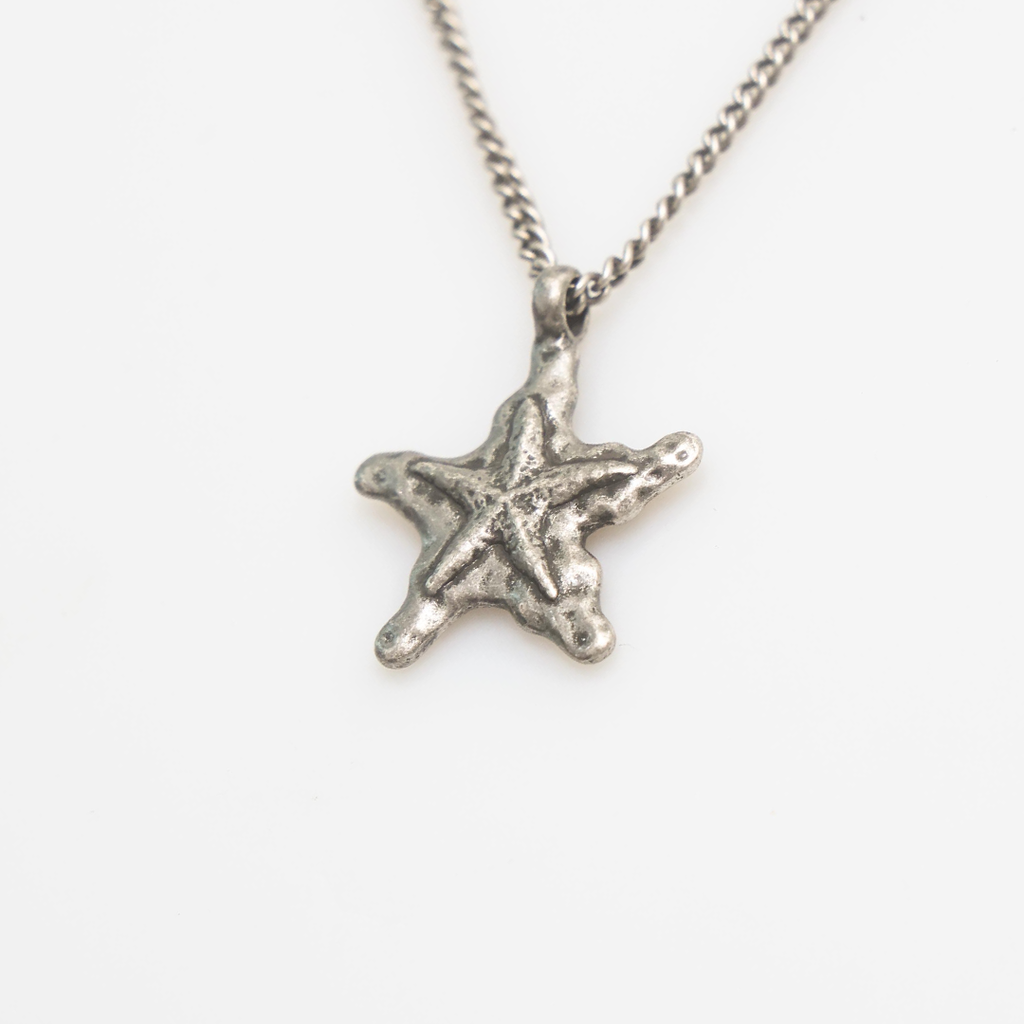Towtow Archive - Starfish Pendant Necklace Silver Burnish (OC) product image 3 | TRAB K-Fashion Australia