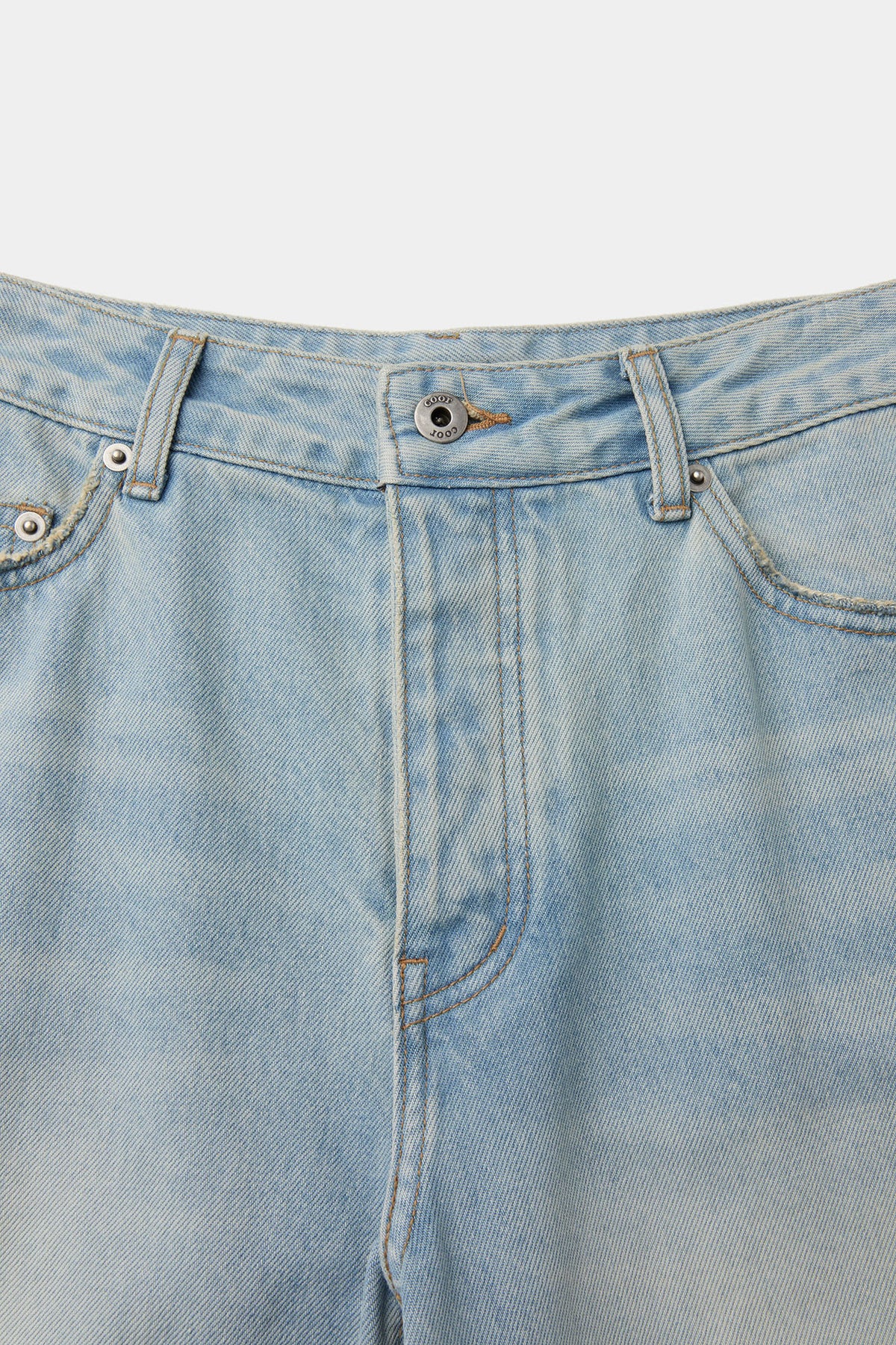 Coor - Asymmetric Hem Vintage Jeans (Light Blue) product image 5 | TRAB K-Fashion Australia