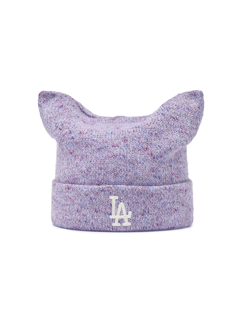 MLB Korea - MLB Loose Fit Melange Meow Beanie LA Dodgers (Violet) product image 1 | TRAB K-Fashion Australia