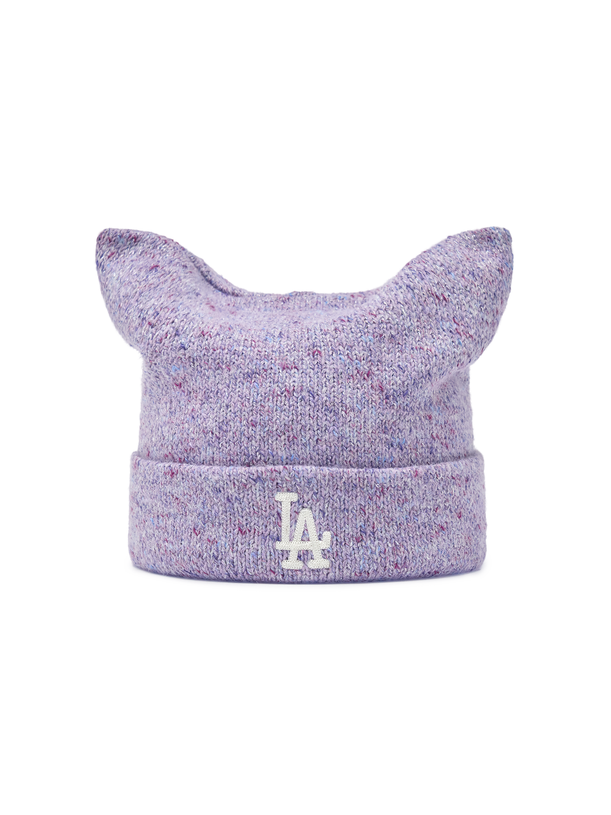 MLB Korea - MLB Loose Fit Melange Meow Beanie LA Dodgers (Violet) product image 1 | TRAB K-Fashion Australia