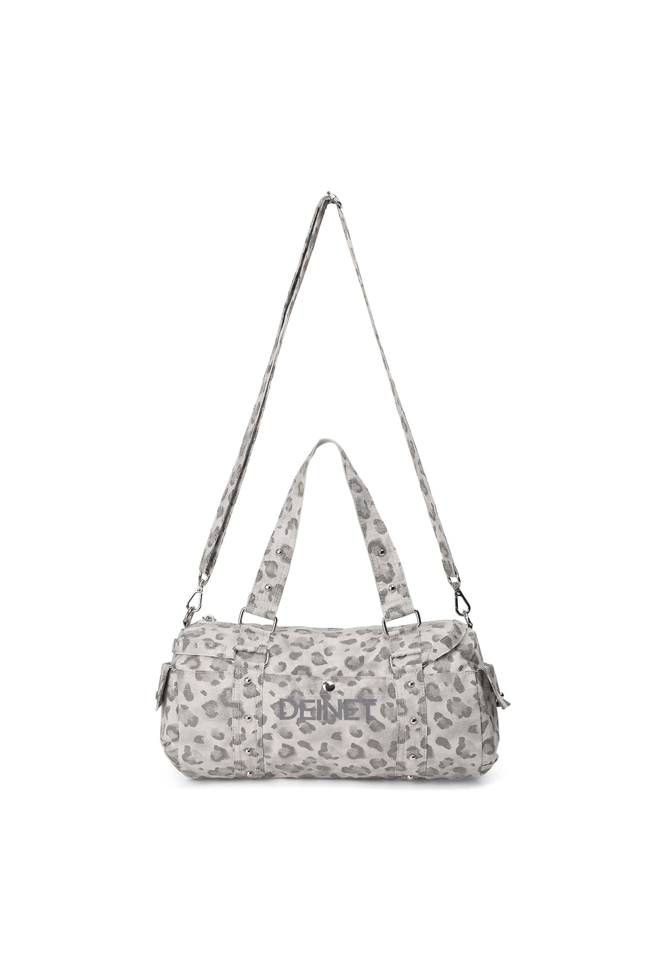 Deinet - Logo Leopard Duffle Mini Bag (Grey) product image 8 | TRAB K-Fashion Australia