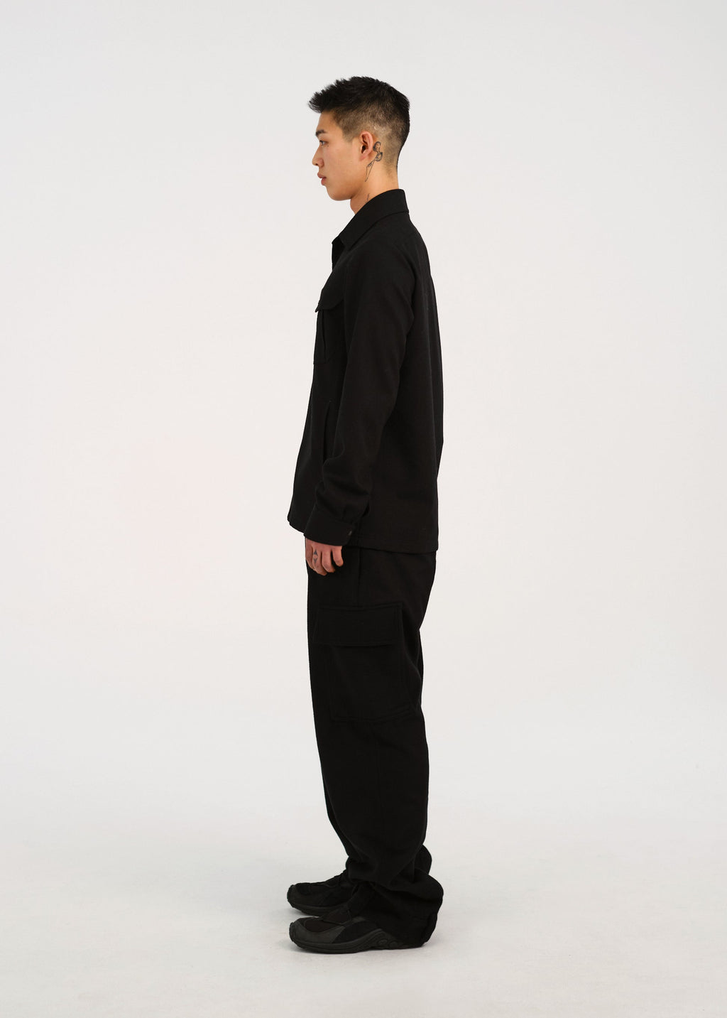 Hyein Seo - Wool Pocket Shirts (Black) product image 3 | TRAB K-Fashion Australia