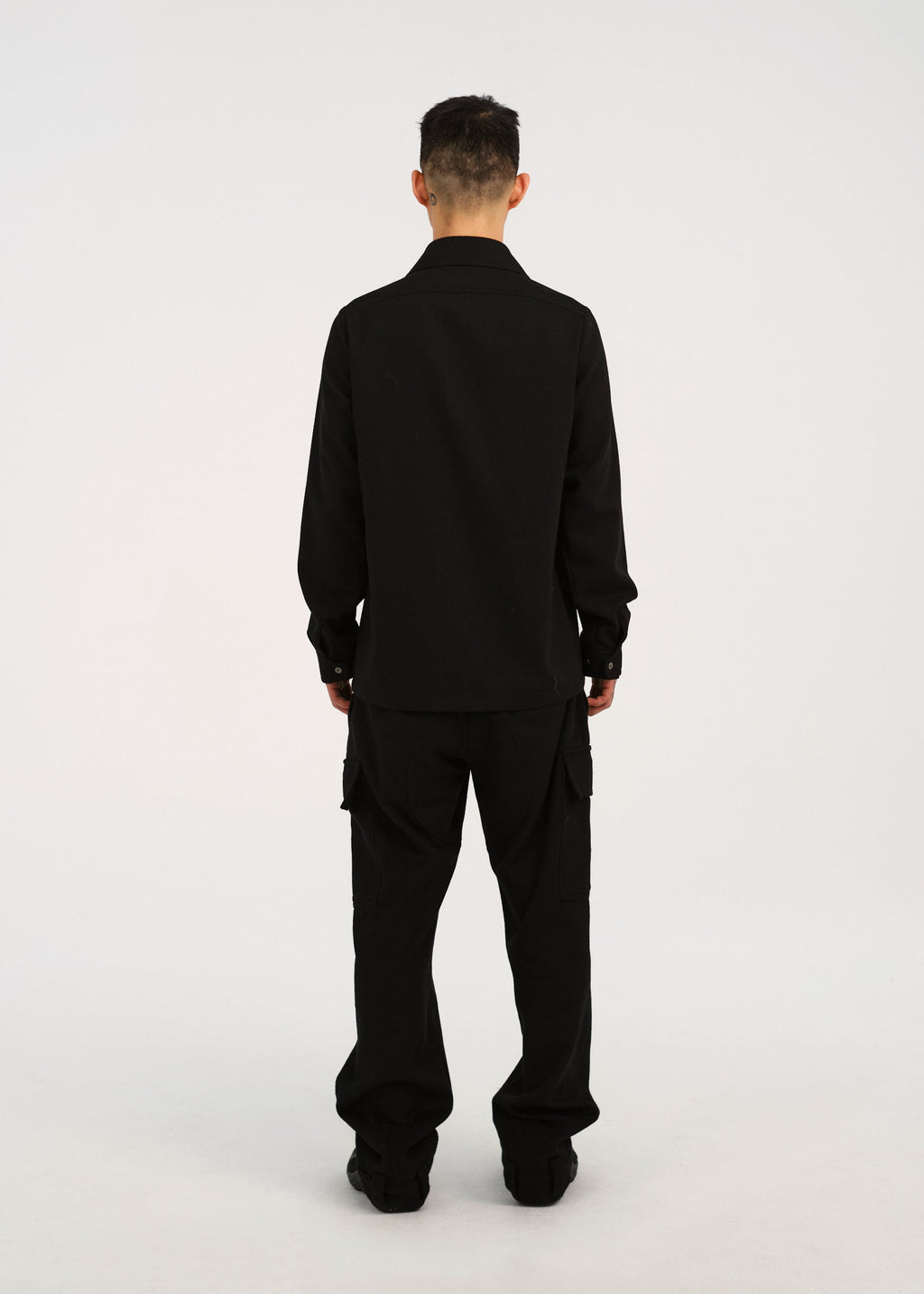 Hyein Seo - Wool Pocket Shirts (Black) product image 4 | TRAB K-Fashion Australia