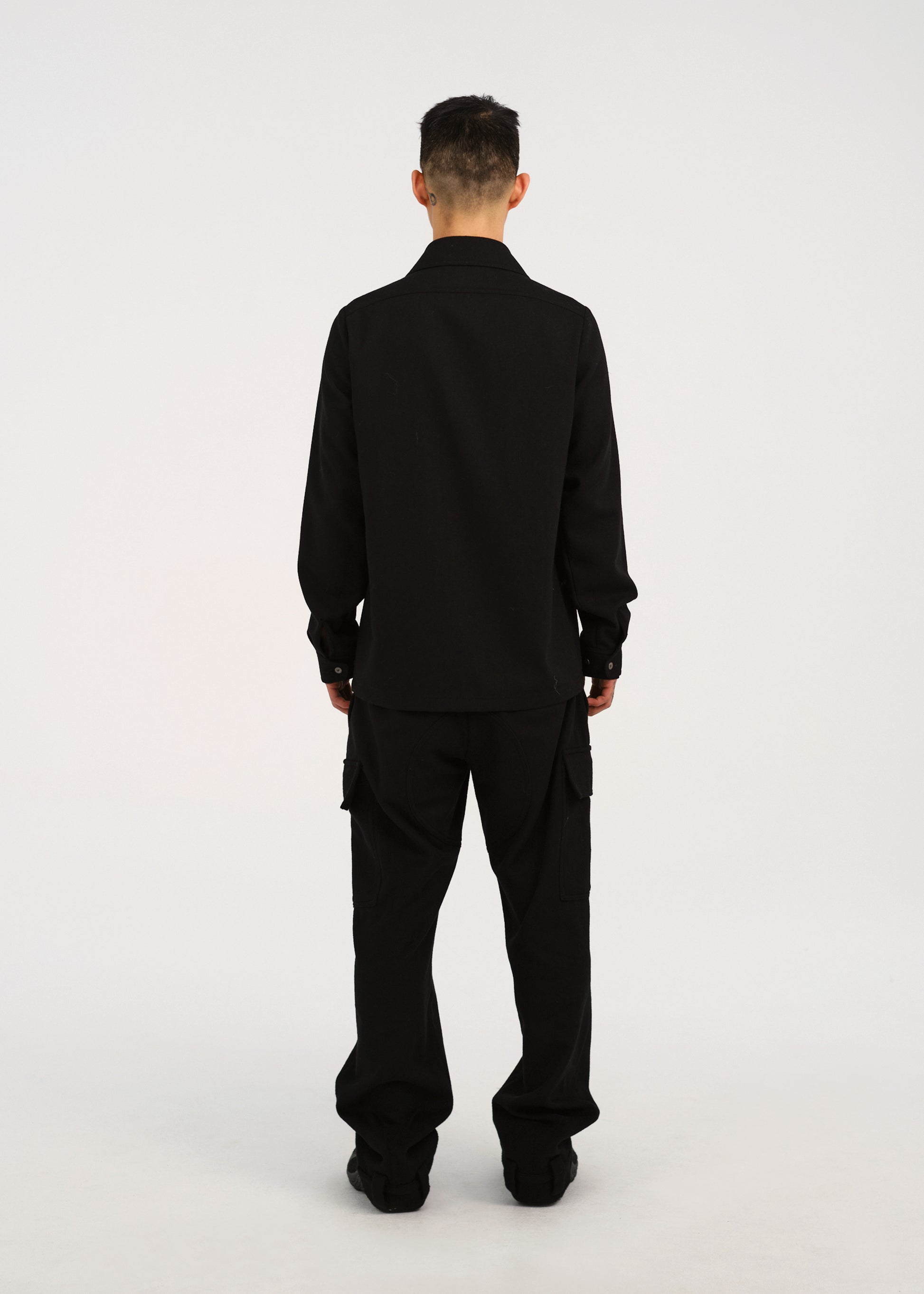 Hyein Seo - Wool Pocket Shirts (Black) product image 4 | TRAB K-Fashion Australia