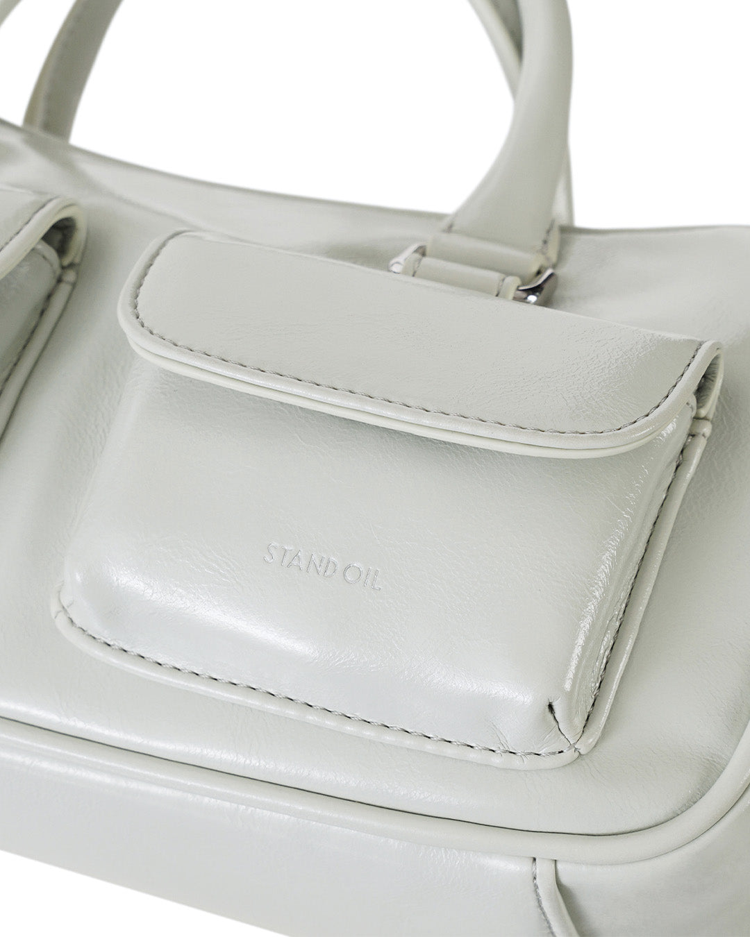 Stand Oil - Chubby Half Bag (Pale Grey) product image 6 | TRAB K-Fashion Australia