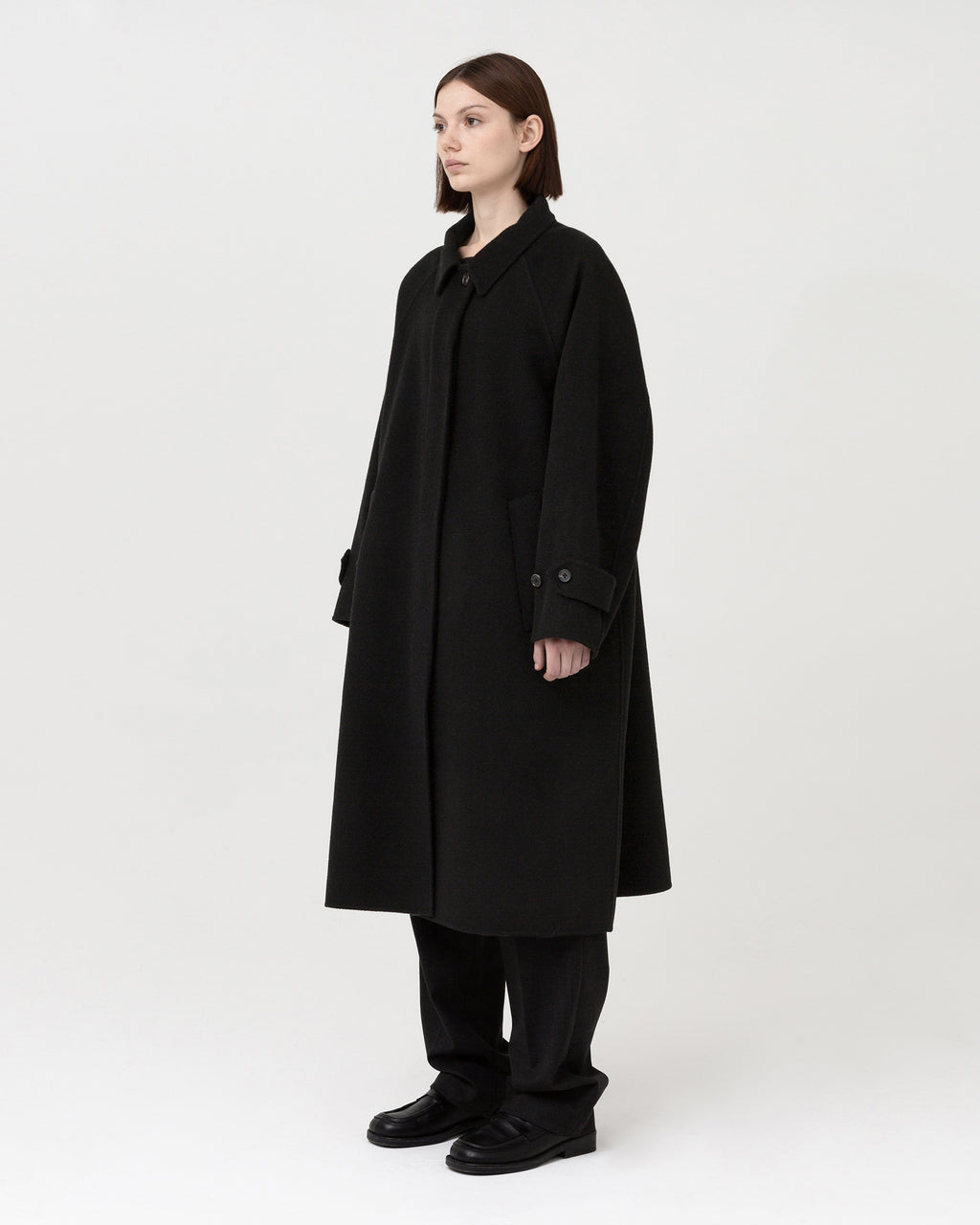 Brownyard - Handmade Balmacaan Coat (Black) product image 3 | TRAB K-Fashion Australia