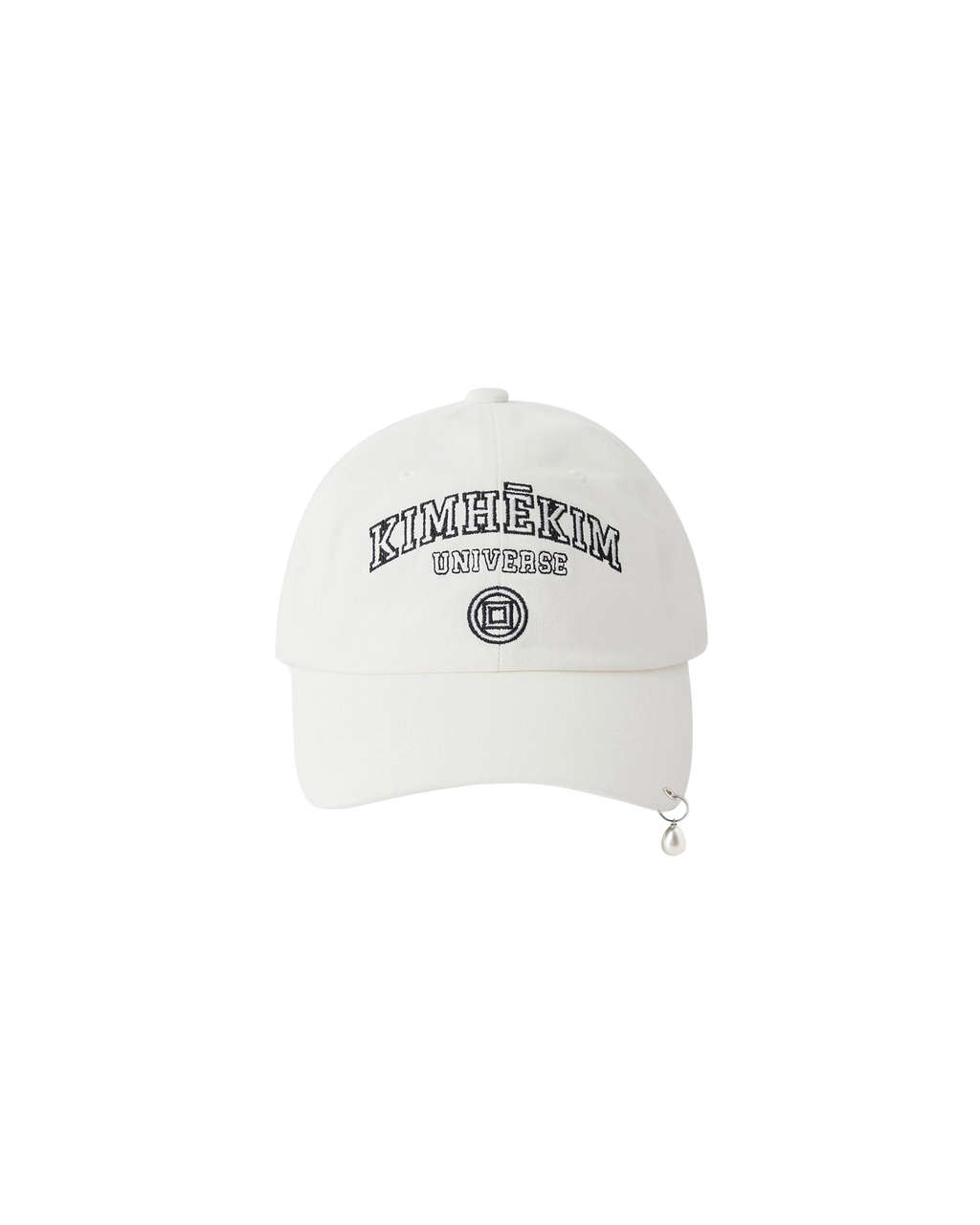 Kimhe Kim - Pearl Pierced Baseball Cap (White) product image 1 | TRAB K-Fashion Australia