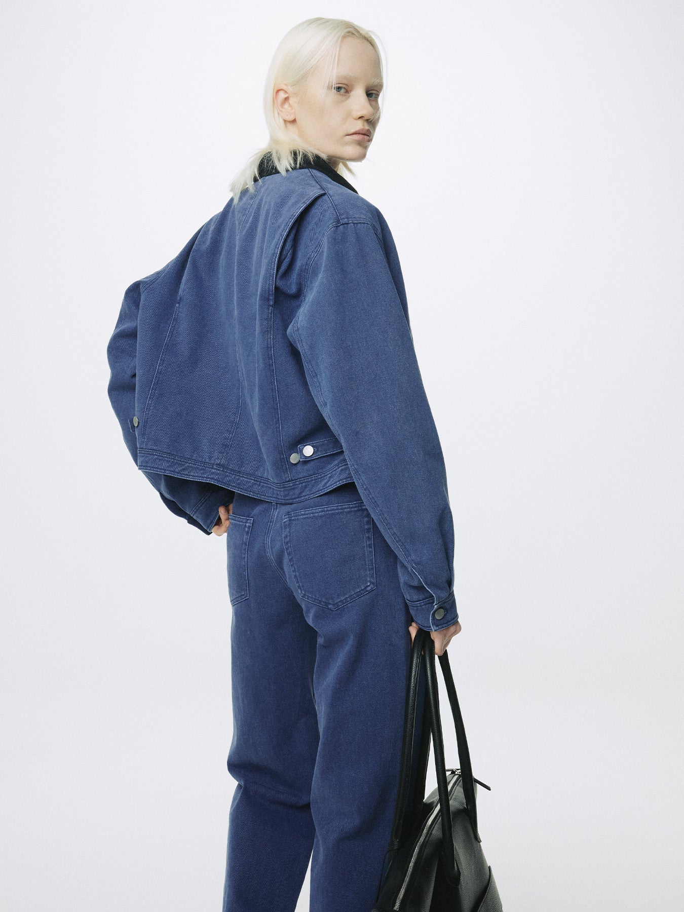 Tonywack - Cropped Work Jacket (Washed Blue) product image 7 | TRAB K-Fashion Australia