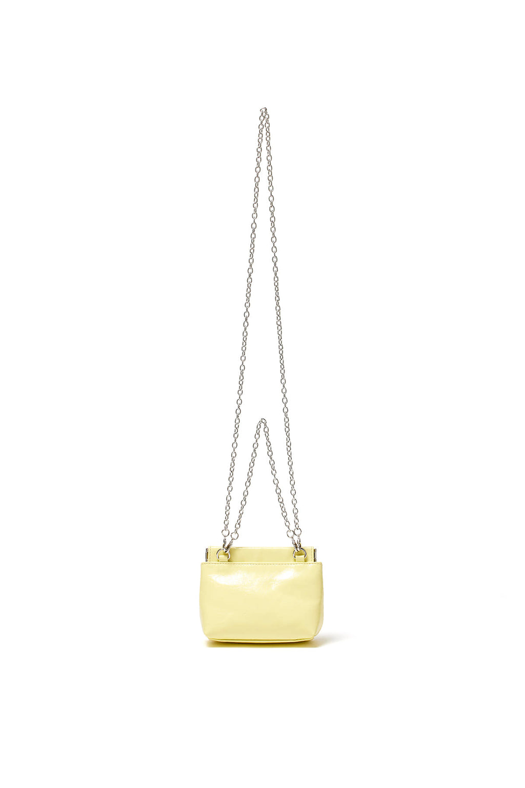 Matin Kim - Glossy Leather Mini Wallet Bag (Light Yellow) product image 2 | TRAB K-Fashion Australia
