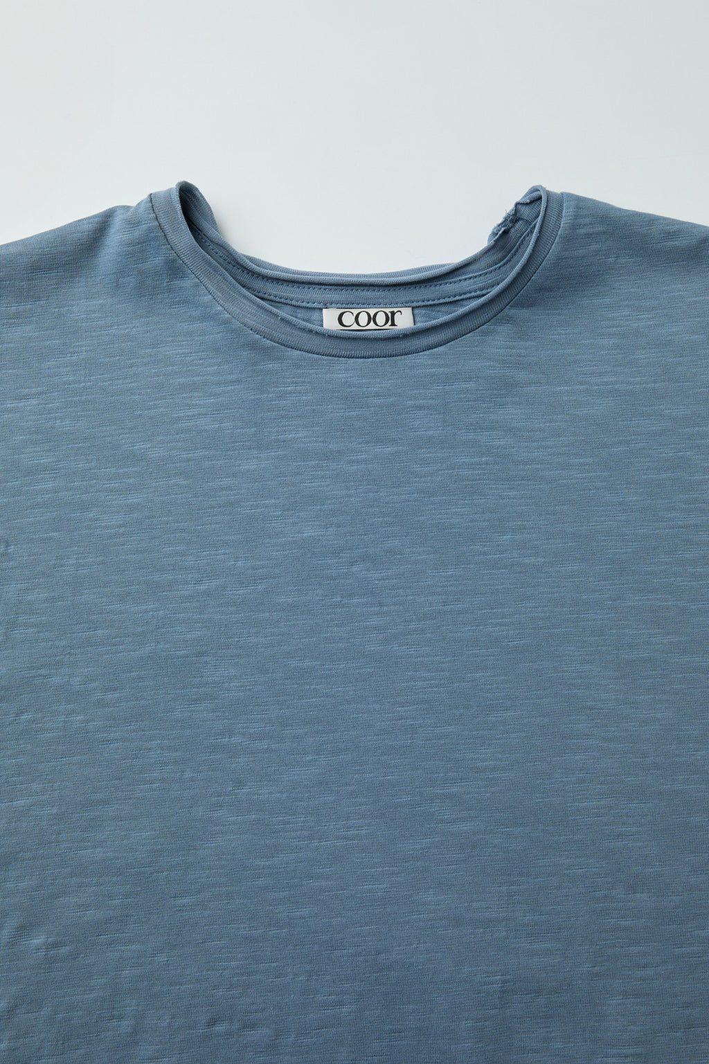 Coor - Low-Cut Cotton Slub T-Shirt (Airy Blue) product image 5 | TRAB K-Fashion Australia