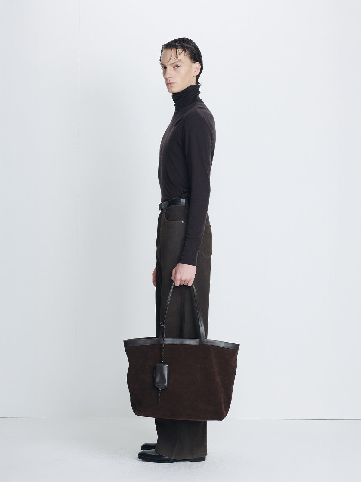 Tonywack - Light Wool Slim Roll Neck (Espresso) product image 2 | TRAB K-Fashion Australia