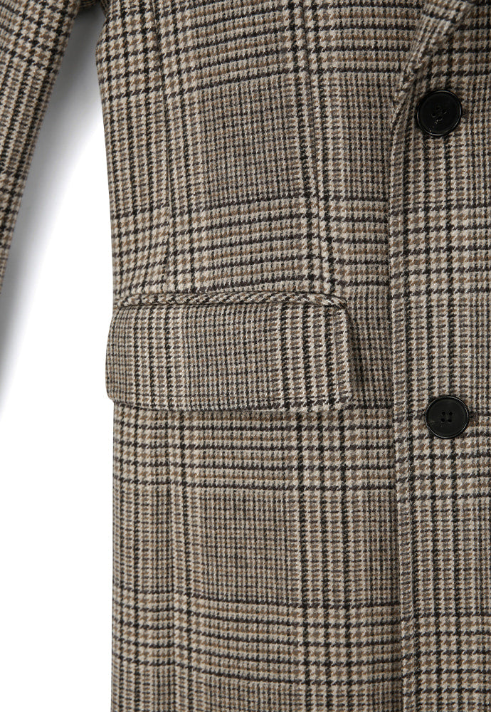 Tonywack - Crudo Cashmere Double Coat (Beige Prince Of Wales Check) product image 10 | TRAB K-Fashion Australia