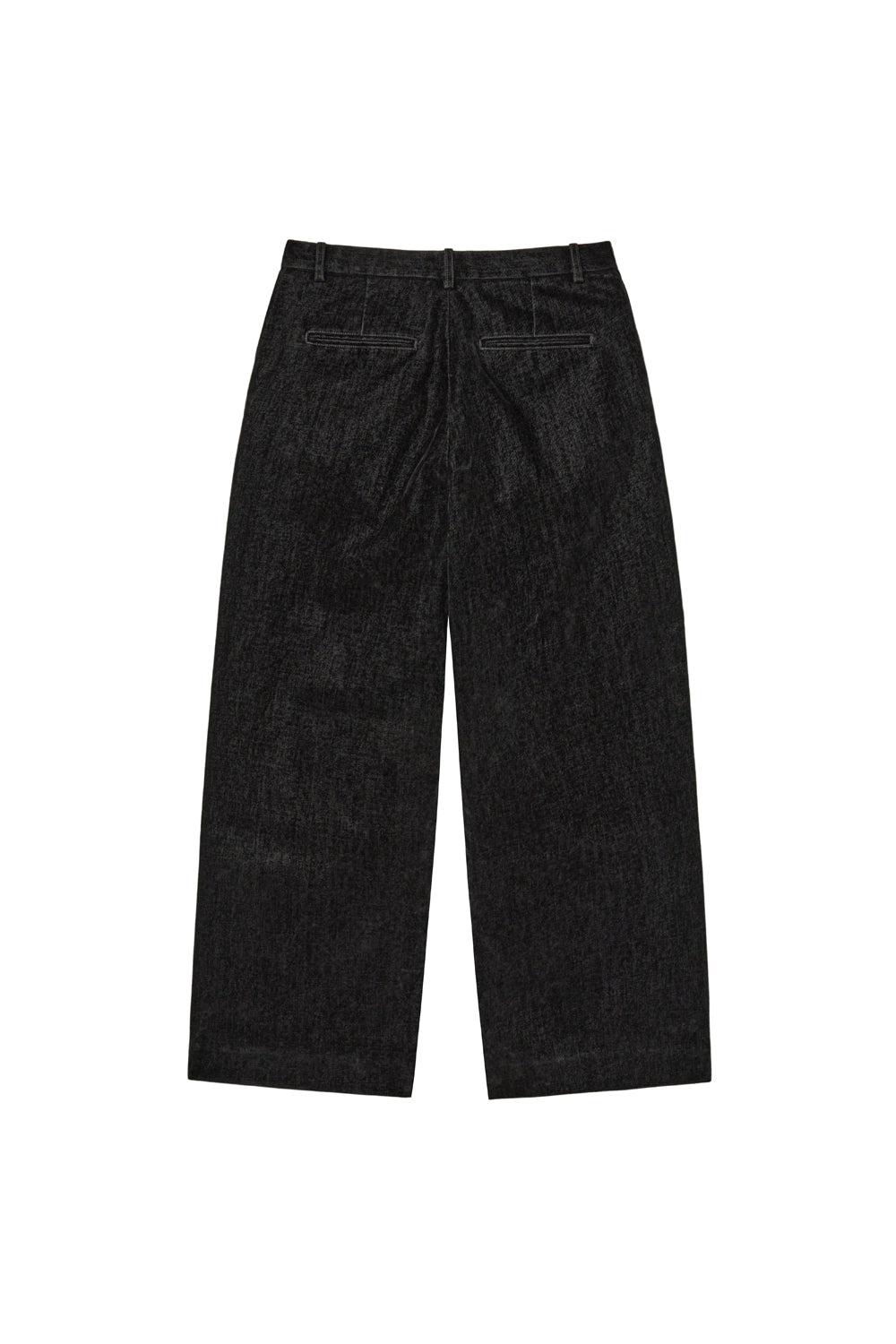 Hatchingroom - Regular Trouser Velvet Denim (Black) product image 2 | TRAB K-Fashion Australia