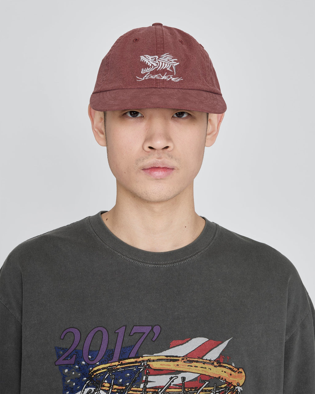yeseyesee - Fish Born Flexible Cap (Wine) product image 4 | TRAB K-Fashion Australia