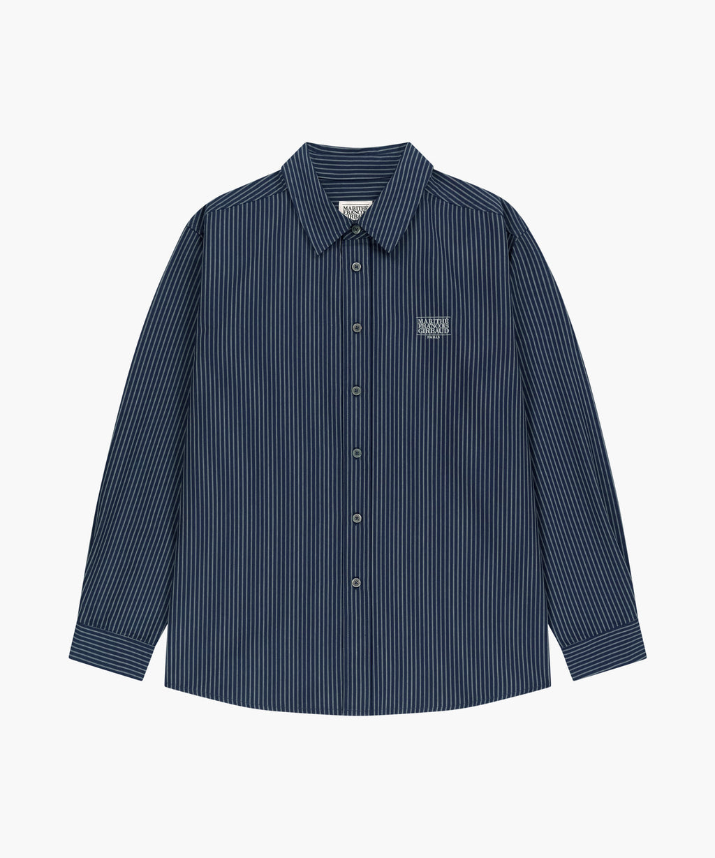 Marithe & Francois Girbaud - Stripe Pattern Shirt (Navy) product image 6 | TRAB K-Fashion Australia