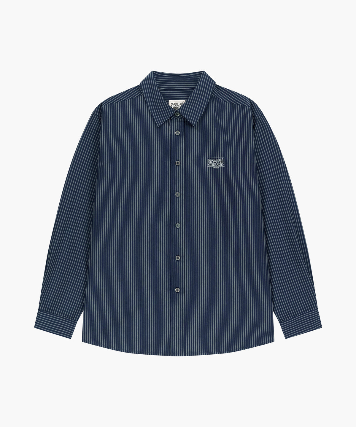 Marithe & Francois Girbaud - Stripe Pattern Shirt (Navy) product image 6 | TRAB K-Fashion Australia