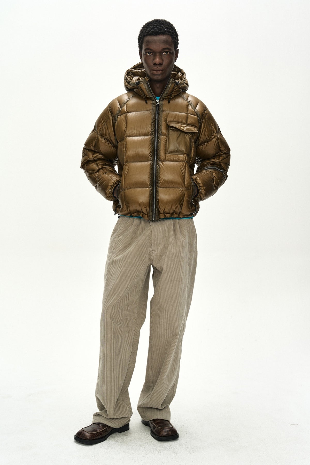 Andersson Bell - Crossover Wide-Leg Corduroy Trousers (Cream) product image 7 | TRAB K-Fashion Australia