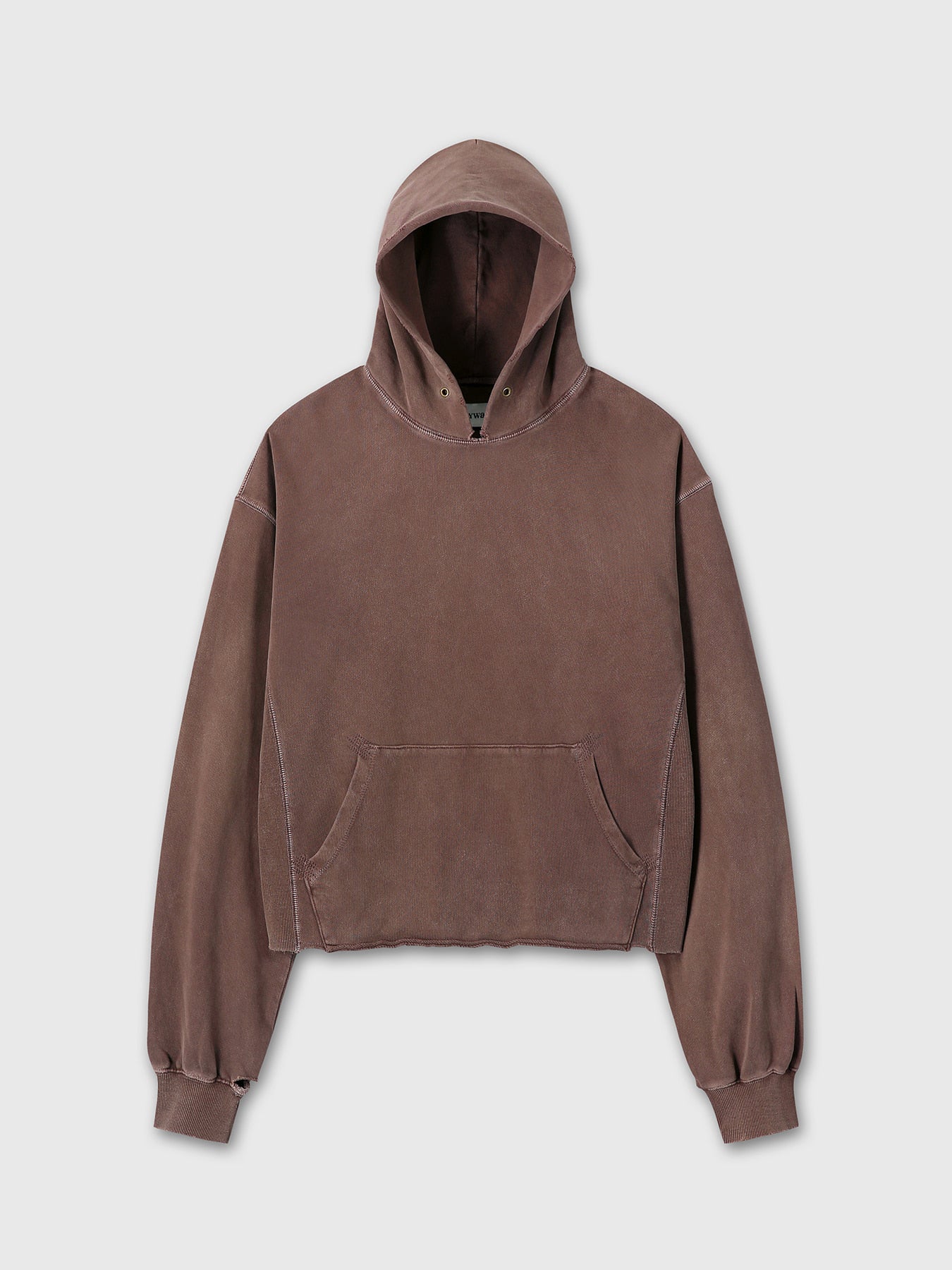 Tonywack - Garment Dyed Raw Edge Hoodie (Faded Red) product image 10 | TRAB K-Fashion Australia