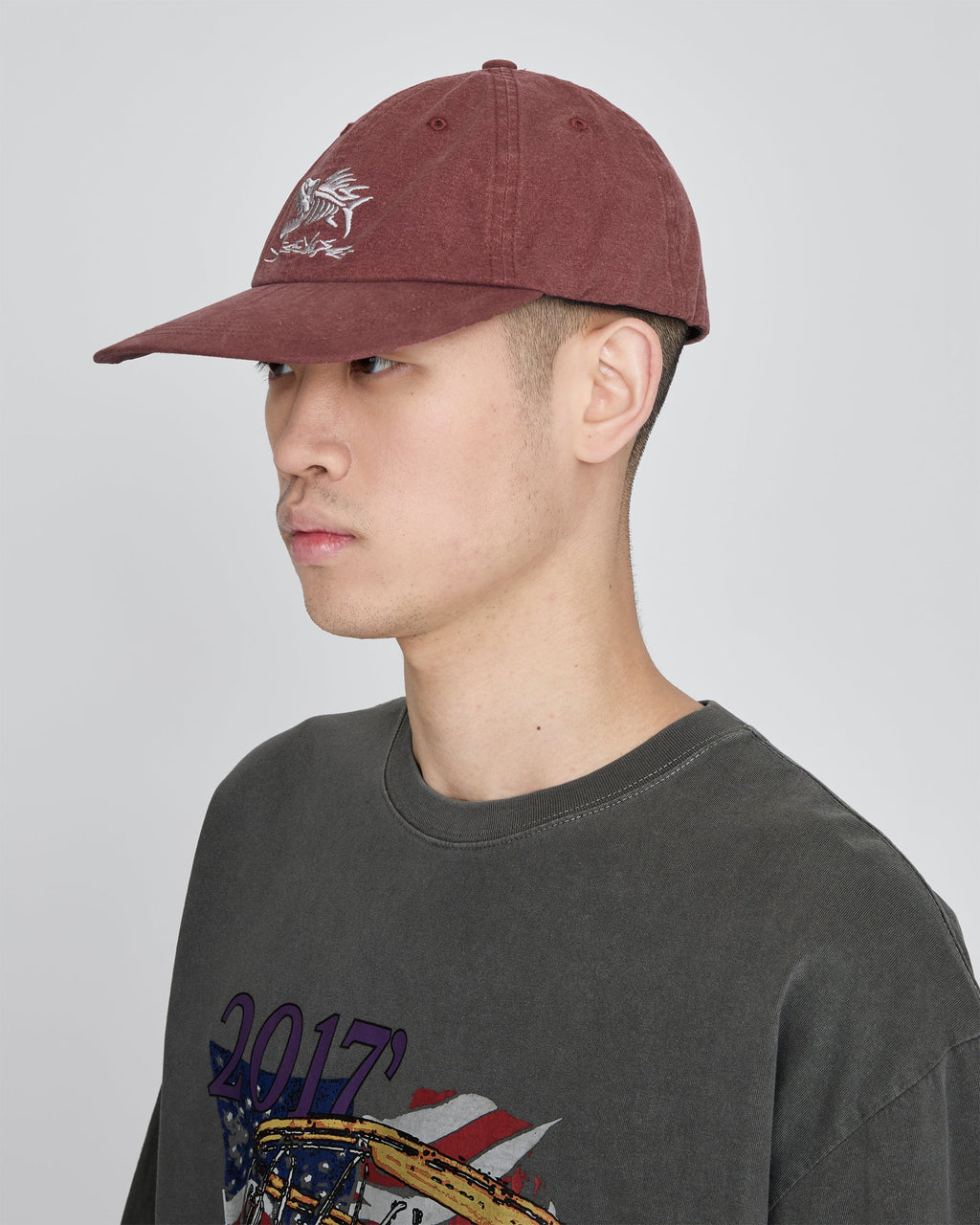 yeseyesee - Fish Born Flexible Cap (Wine) product image 5 | TRAB K-Fashion Australia