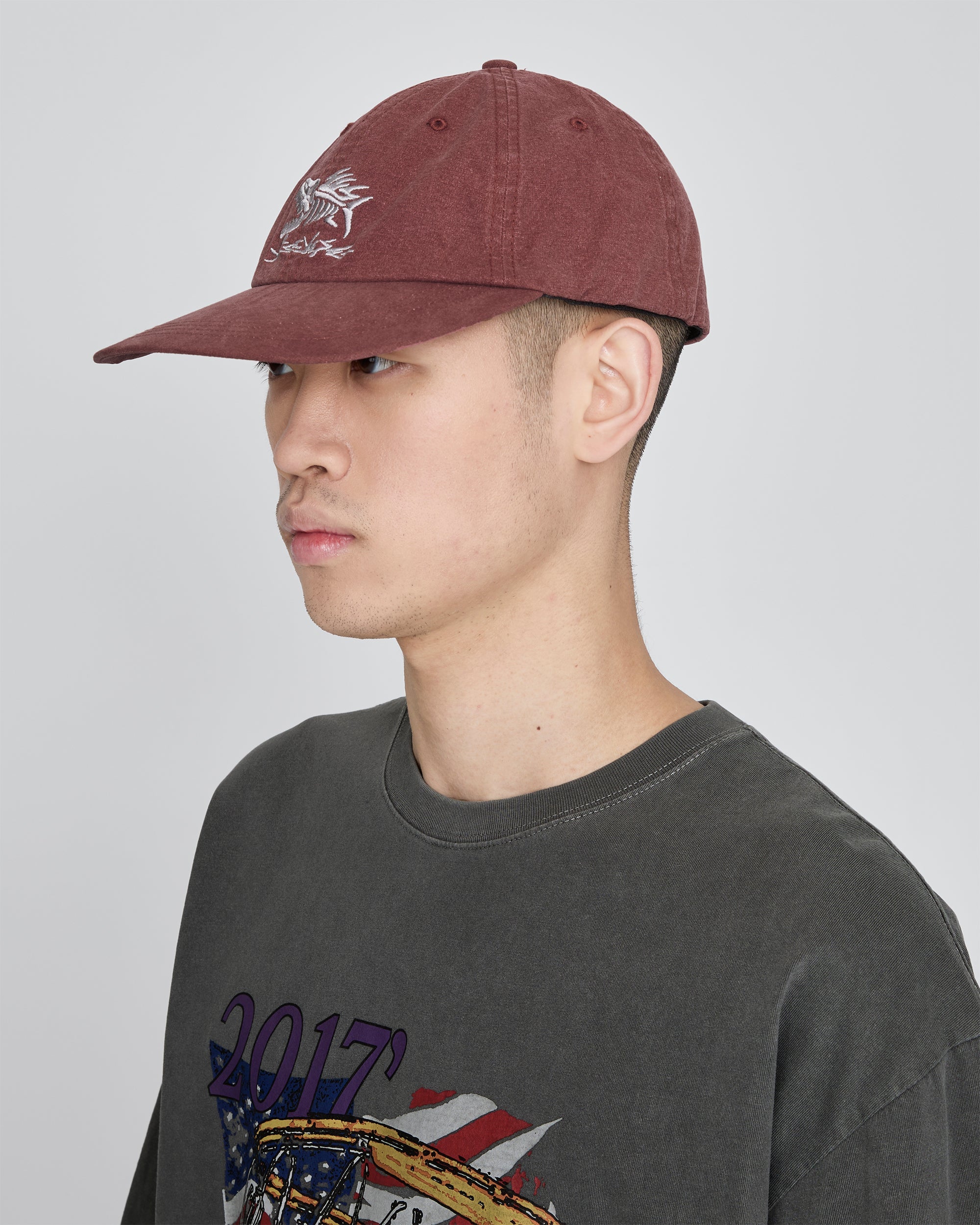yeseyesee - Fish Born Flexible Cap (Wine) product image 5 | TRAB K-Fashion Australia