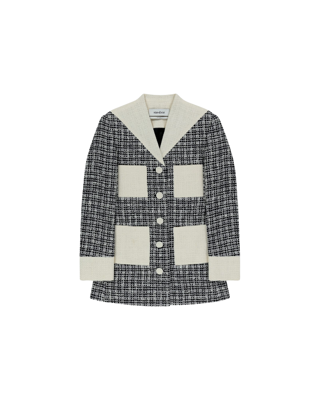 Kimhe Kim - Malevich Tweed Jacket Dress (Black/White) product image 12 | TRAB K-Fashion Australia