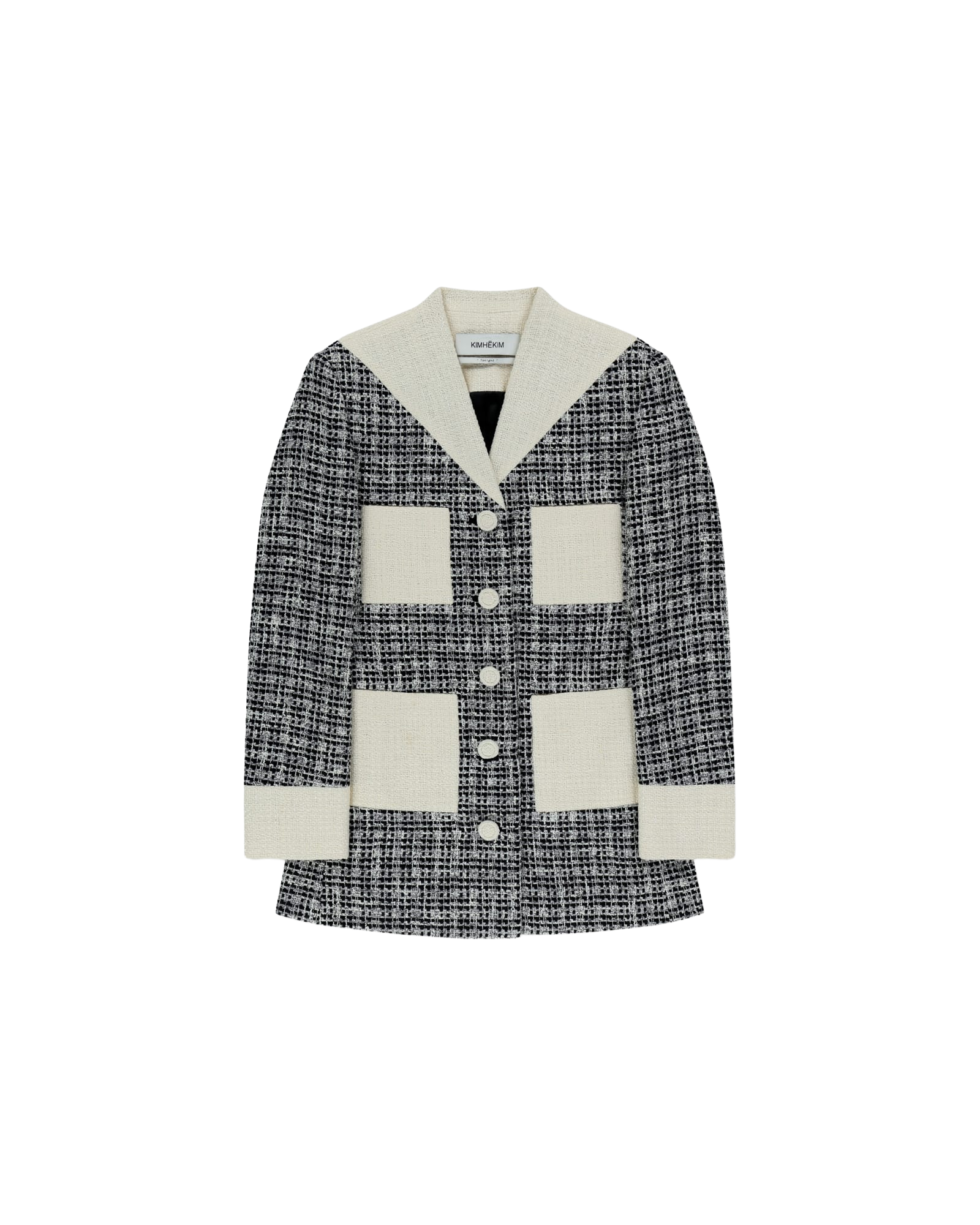 Kimhe Kim - Malevich Tweed Jacket Dress (Black/White) product image 12 | TRAB K-Fashion Australia