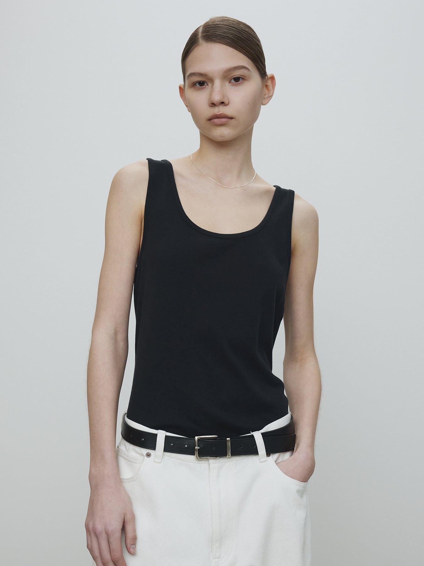 Tonywack - Garment-Dyed Cotton Sleeveless (Faded Black) product image 3 | TRAB K-Fashion Australia