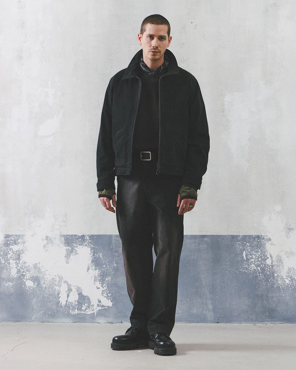 Eastlogue - Army Mil Printed Chino Pants (Black Herringbone) product image 1 | TRAB K-Fashion Australia