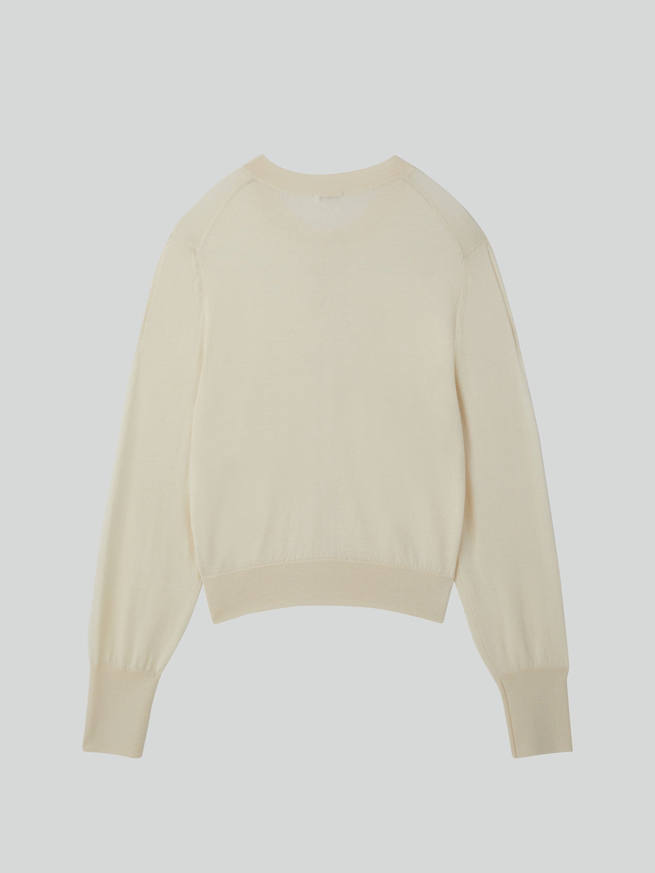 Recto - Silk-Cashmere Knit Cardigan (Cream) product image 5 | TRAB K-Fashion Australia