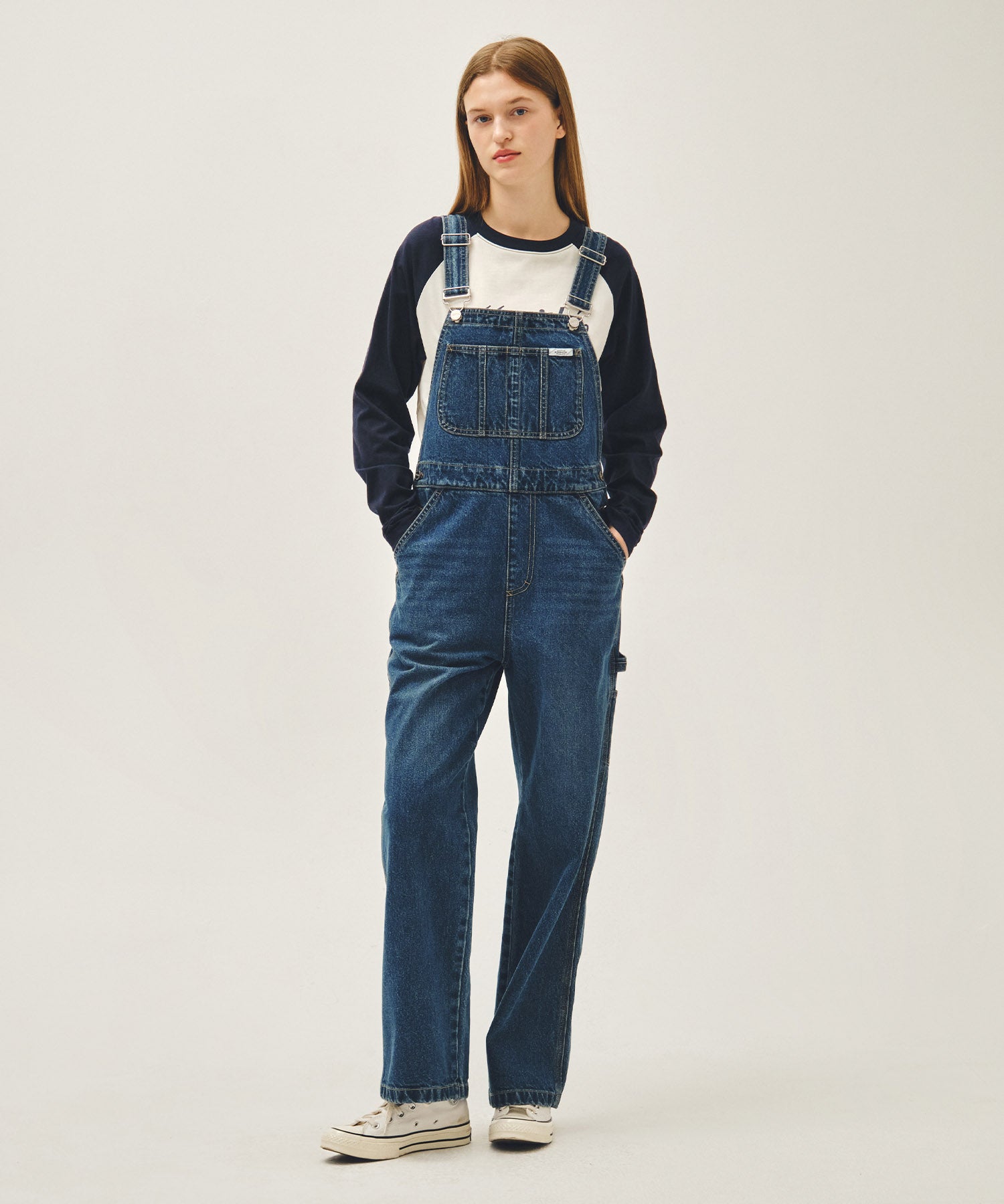 Marithe & Francois Girbaud - Denim Overall Pants (Blue) product image 1 | TRAB K-Fashion Australia