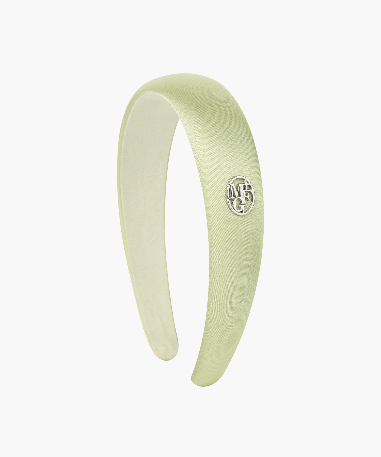 Marithe & Francois Girbaud - Circle Logo Satin Hair Band (Light Mint) product image 1 | TRAB K-Fashion Australia