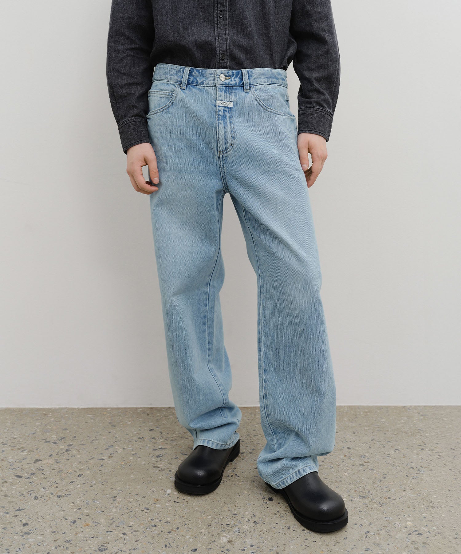 Marithe & Francois Girbaud - High Straight Denim Pants (Light Blue) product image 3 | TRAB K-Fashion Australia