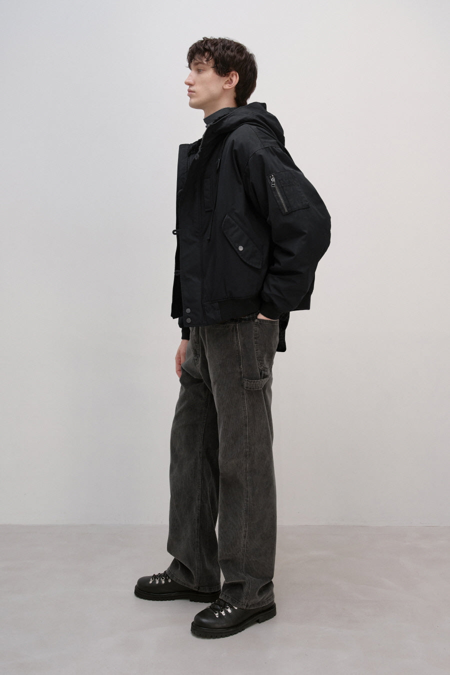 Insilence - N-2B Pilot Parka (Black) product image 5 | TRAB K-Fashion Australia