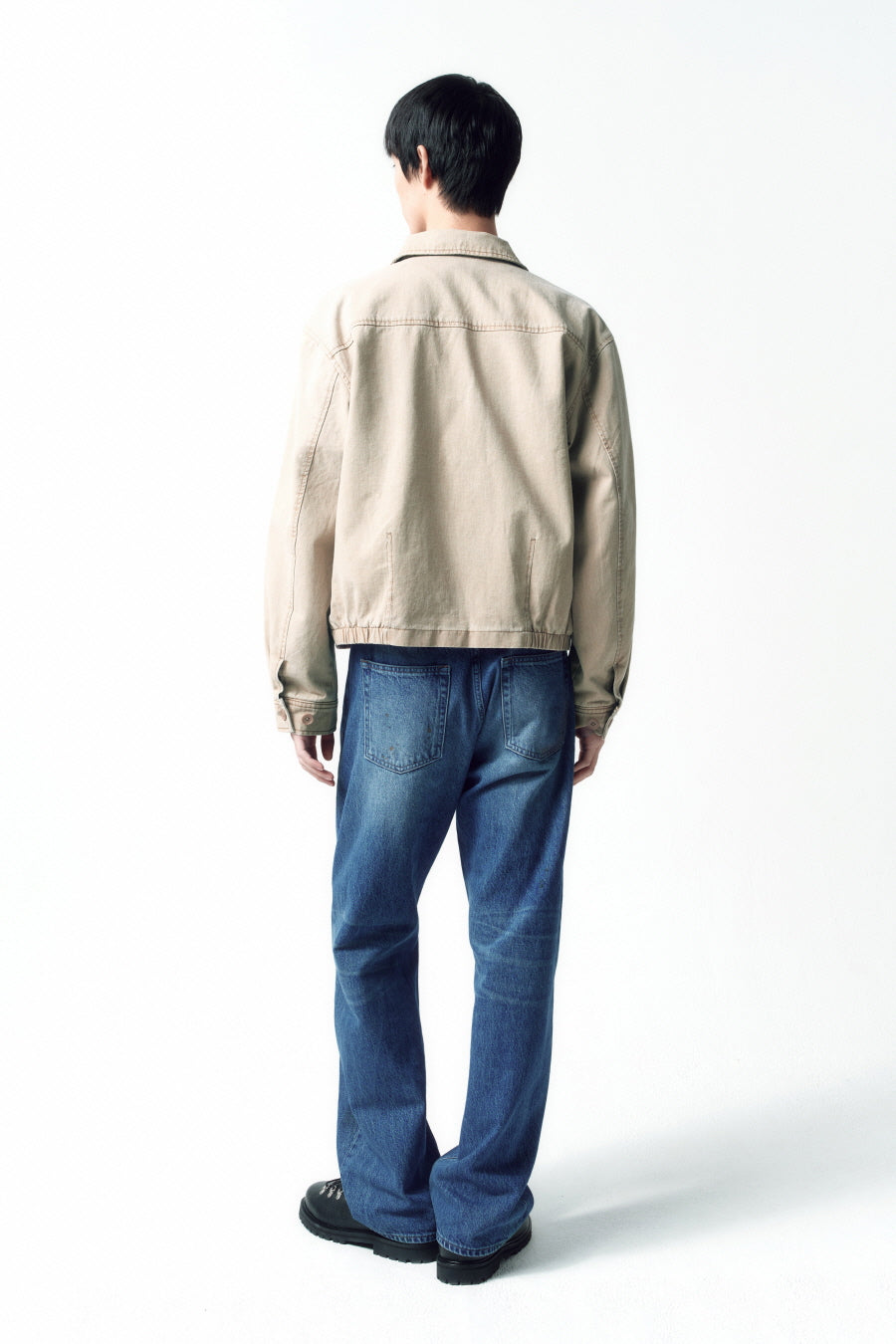 Insilence - Garment Dyed Drizzler Jacket (Faded Beige) product image 4 | TRAB K-Fashion Australia