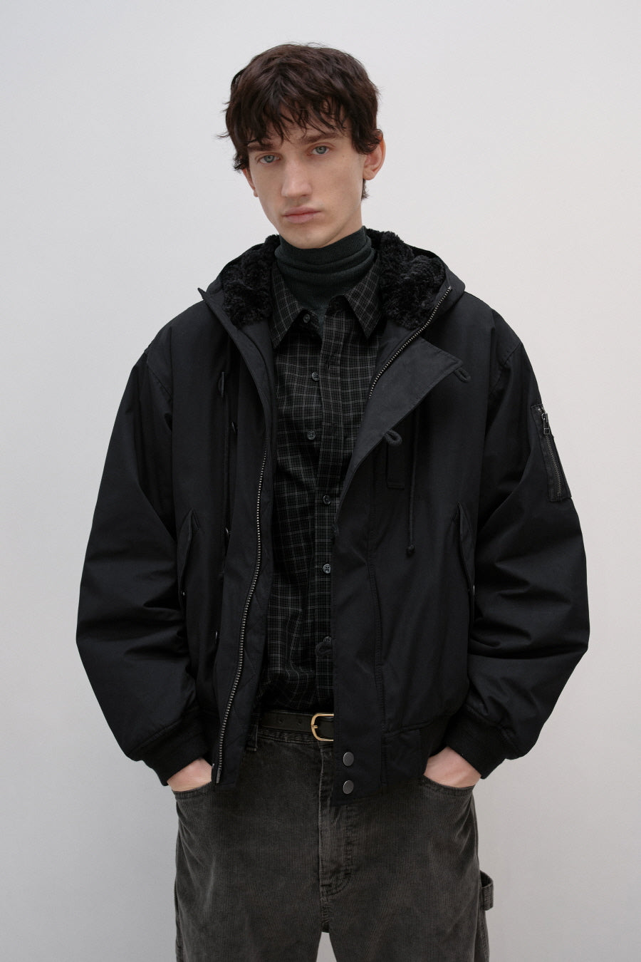 Insilence - N-2B Pilot Parka (Black) product image 1 | TRAB K-Fashion Australia